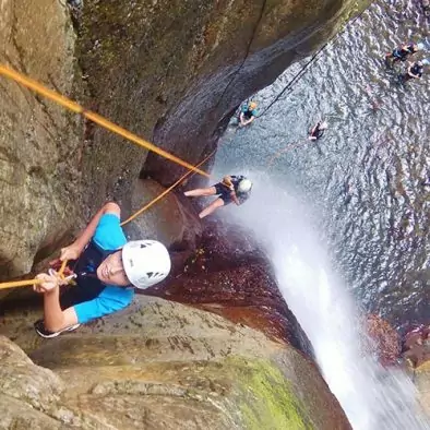 Aventure canyoning à Guadeloupe
